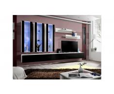 JUSTyou FLI E III Parete attrezzata Bianco Nero