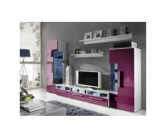 JUSTyou ROMA Parete attrezzata Bianco Viola