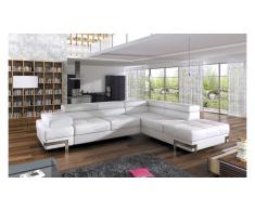 JUSTyou EMPORIO Divano angolare Pelle Bianco