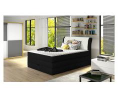 JUSTyou Amalfi Letto Vi-Spring Nero 140x200