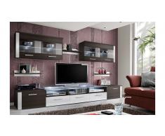 JUSTyou ZOUM Parete attrezzata Wenge' Bianco