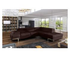JUSTyou EMPORIO Divano angolare Pelle Marrone