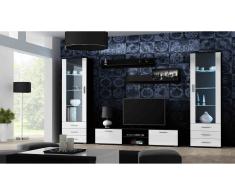 JUSTyou Soho IV Parete attrezzata Nero Bianco