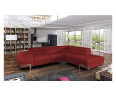 JUSTyou EMPORIO Divano angolare Pelle Rosso