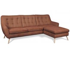 JUSTyou Genise Divano angolare Pelle sintetica Cognac