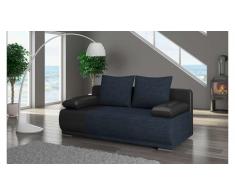 JUSTyou Roma Divano Letto Nero Blu