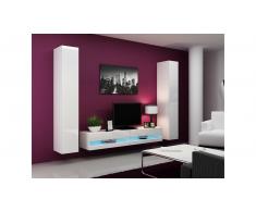 JUSTyou Set Vago N IV Parete attrezzata Bianco