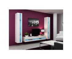 JUSTyou Set Vago N III Parete attrezzata Bianco