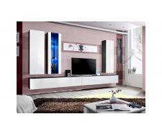 JUSTyou AUR E IV Parete attrezzata Nero Bianco