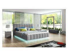 JUSTyou PRATO Letto matrimoniale 210x226x105 Grigio