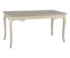 JUSTyou Pesaro Tavolo da pranzo Pappel Panna Marrone