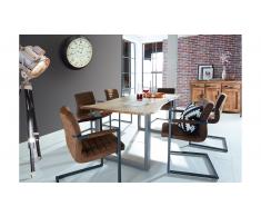 JUSTyou Loft III Tavolo da pranzo Acacia 100x200 cm