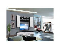 JUSTyou LEDGO A II Parete attrezzata Nero Bianco