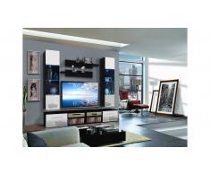 JUSTyou INVONTO F II Parete attrezzata Nero Bianco