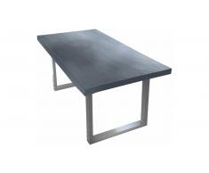JUSTyou Loft IV Tavolo da pranzo Argento 100x200 cm