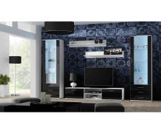 JUSTyou Soho IV Parete attrezzata Bianco Nero