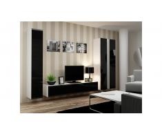 JUSTyou Set Vago I Parete attrezzata Bianco Nero