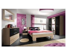 JUSTyou VICKA II 160 Camera da letto Sonoma Nero