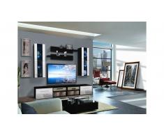 JUSTyou INVONTO B II Parete attrezzata Nero Bianco