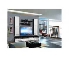 JUSTyou CLIVO D II Parete attrezzata Nero Bianco