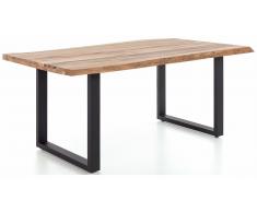 JUSTyou Ritas Tavolo da pranzo Quercia 90x180 Nero