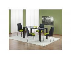 JUSTyou Kevin Tavolo da pranzo Nero + 4 Sedie K199