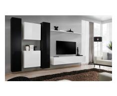 JUSTyou SWOTCH VI Parete attrezzata Bianco Nero