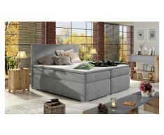 JUSTyou Mefis Letto Vispring 126x160x200 cm Grigio I