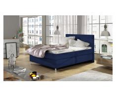 JUSTyou Cosy Letto Vi-Spring Blu Velours 140x200