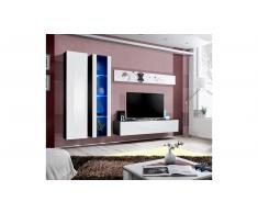 JUSTyou AUR A IV Parete attrezzata Nero Bianco