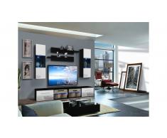 JUSTyou TUBAS C II Parete attrezzata Nero Bianco