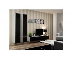 JUSTyou Set Vago IV A Parete attrezzata Bianco Nero