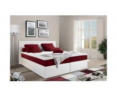 JUSTyou Frankfort Letto Vi-Spring 140x200 Bianco Rosso