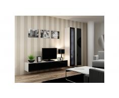 JUSTyou Set Vago III Parete attrezzata Bianco Nero