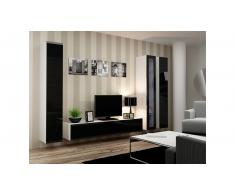 JUSTyou Set Vago II A Parete attrezzata Bianco Nero