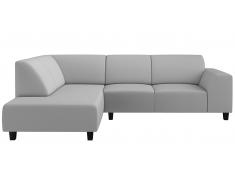 JUSTyou Einar Divano angolare Bianco Pelle sintetica