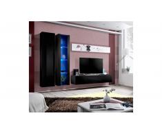 JUSTyou AUR A IV Parete attrezzata Nero