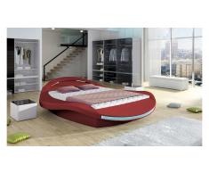 JUSTyou FERRO Letto matrimoniale 224x279x74 Rosso