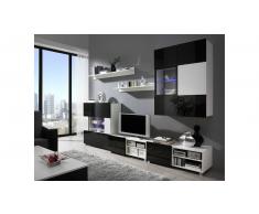 JUSTyou Gordia V Parete attrezzata Bianco Nero