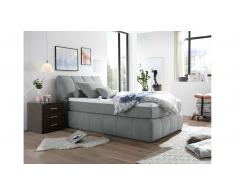 JUSTyou Pierre Letto Vi-Spring Velours 180x200 Grigio