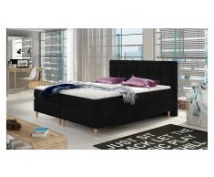 JUSTyou Eden Letto Vi-Spring Nero Velours 180x200