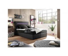JUSTyou Concord Letto Vi-Spring 140x200 cm Nero