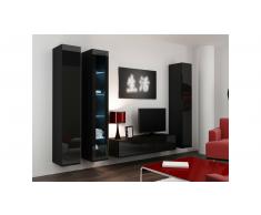 JUSTyou Set Vago XV Parete attrezzata Nero