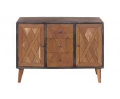 JUSTyou Sorro Cassettone Legno Teak 85x120x38 cm