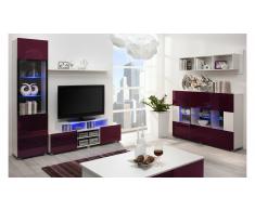 JUSTyou Gordia VII Parete attrezzata Bianco Viola