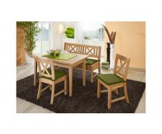 JUSTyou Walchensee II Set tavolo Faggio Verde