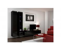 JUSTyou Set Vago III Parete attrezzata Nero