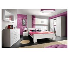 JUSTyou VICKA II 140 Camera da letto Bianco Opaco