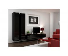 JUSTyou Set Vago IV A Parete attrezzata Nero