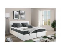 JUSTyou Frankfort Letto Vi-Spring 140x200 cm Antracite